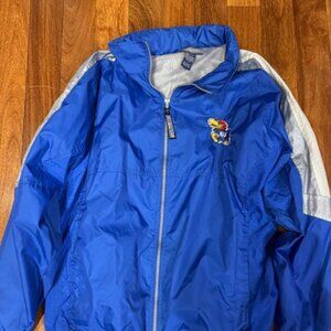 Vintage KU Jayhawks Men's Lined Jacket Windbreaker - Size L